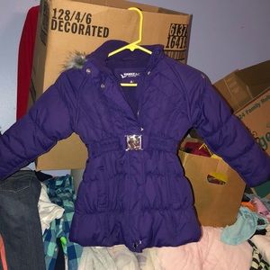 Size 5 purple winter coat kids